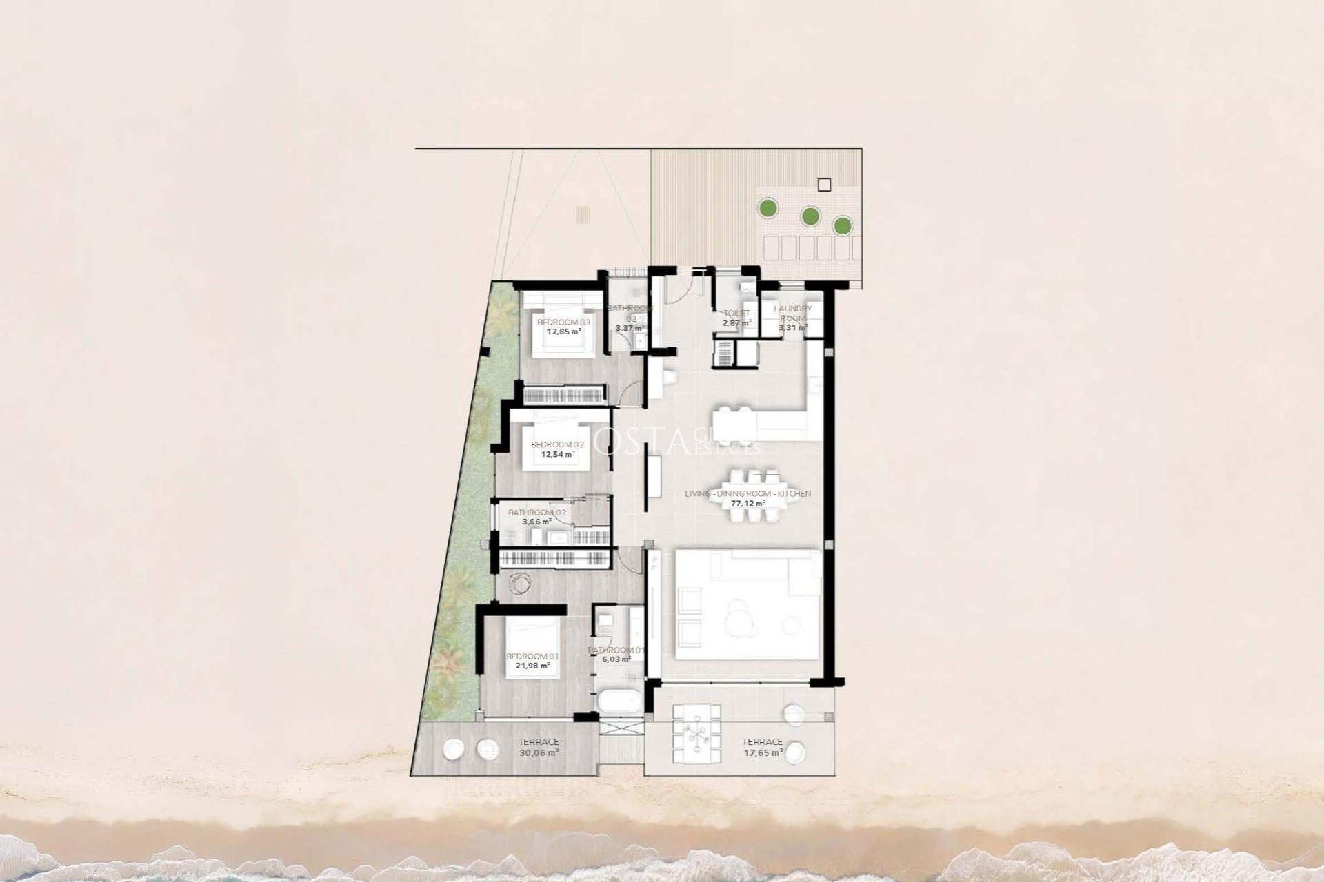 Neue Gebäude - Apartments -
Estepona - Playa del Cristo