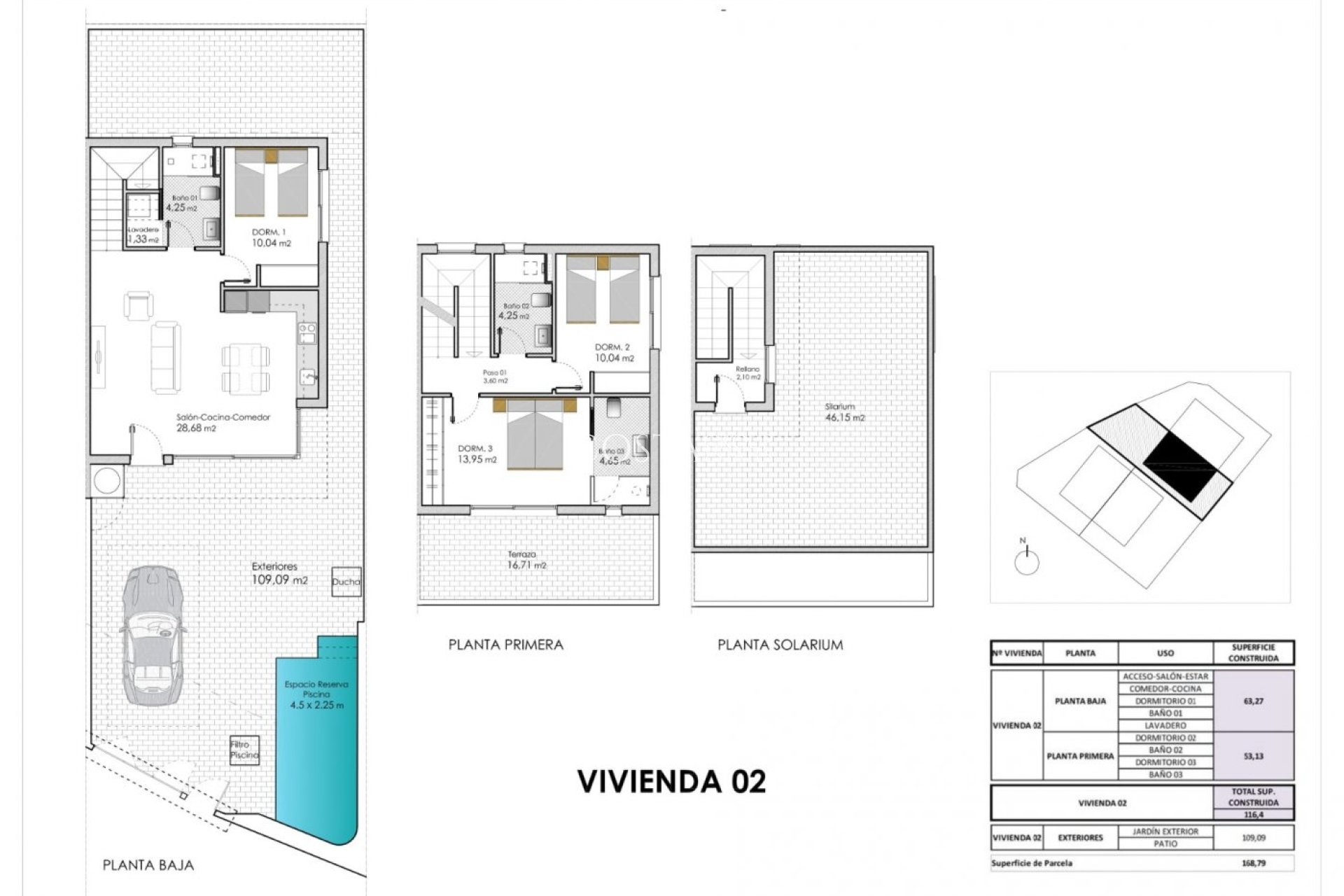 Neue Gebäude - Semidetached -
Pilar de la Horadada - pueblo