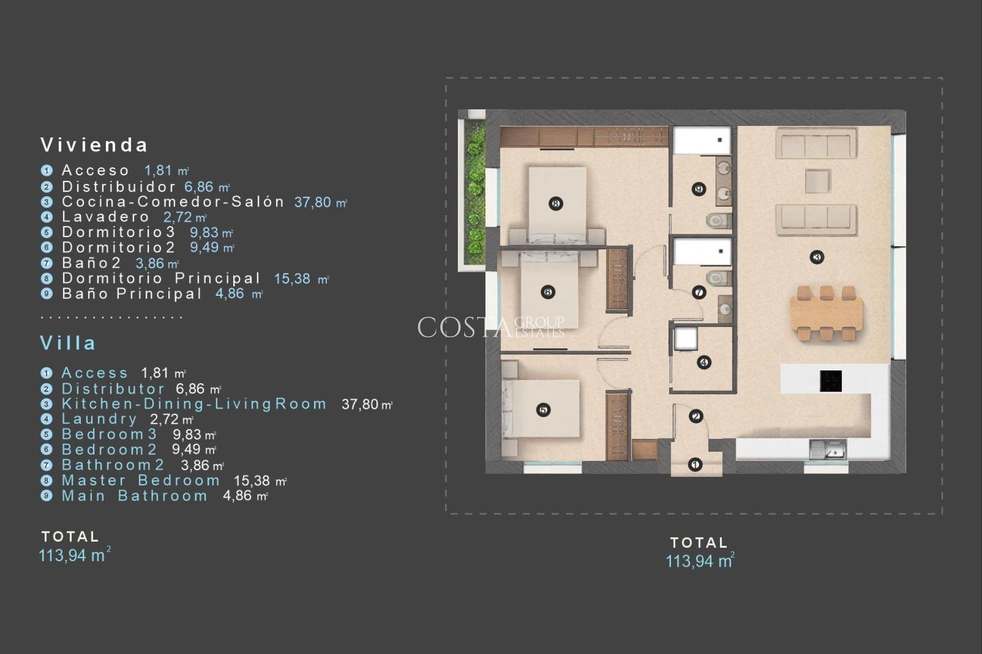 Neue Gebäude - Villa -
Orihuela Costa - Las Filipinas