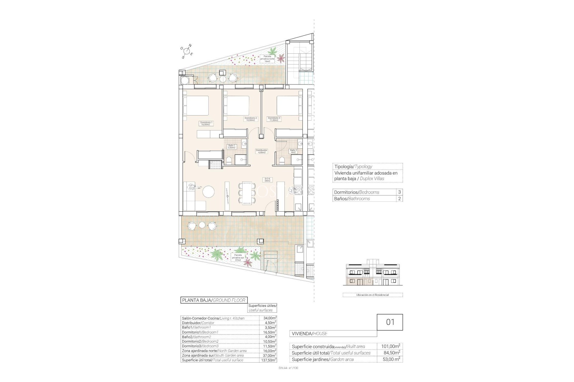 New Build - Apartment -
Hondón de las Nieves