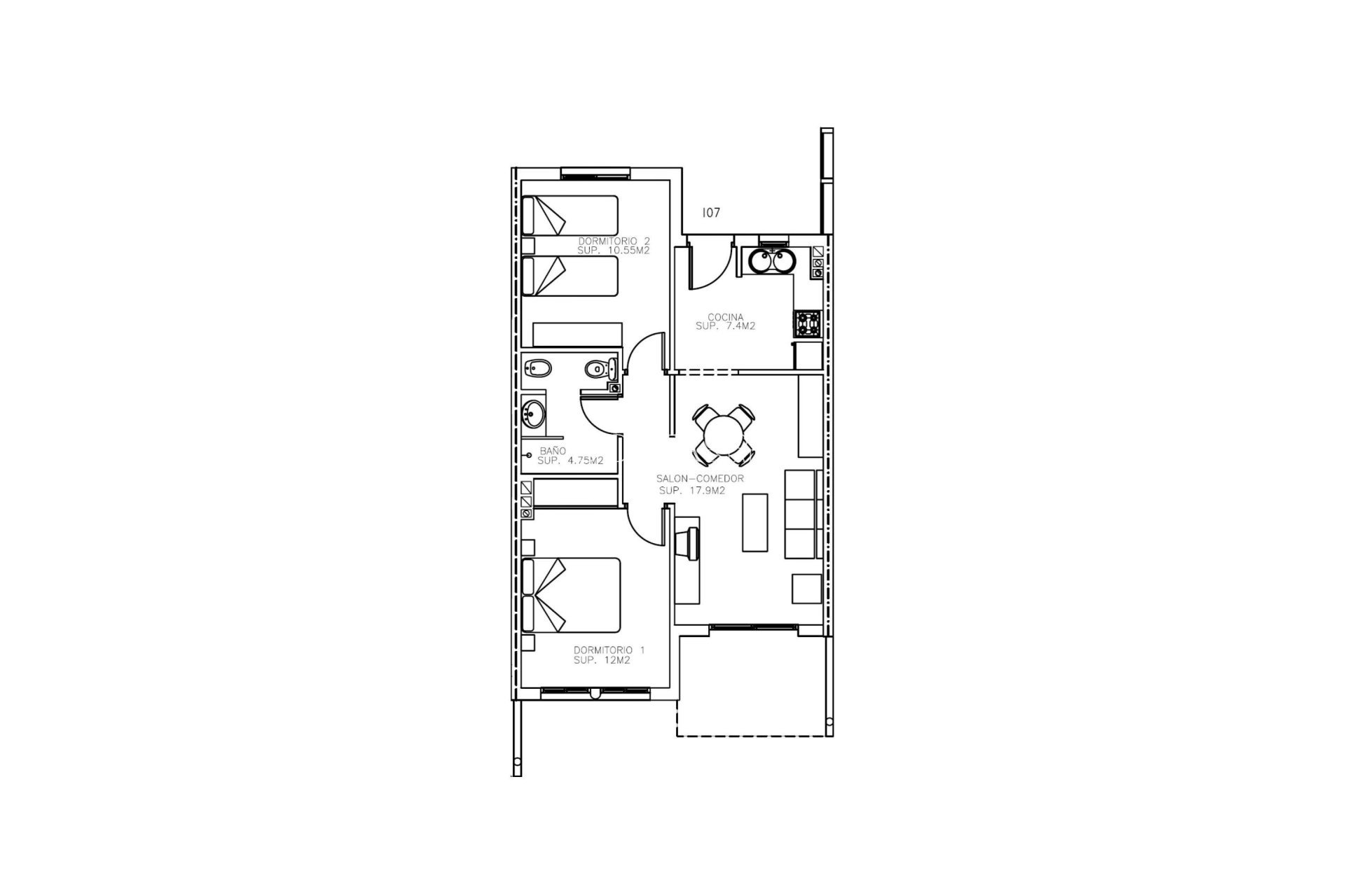 New Build - Apartments -
Aguilas - Collados
