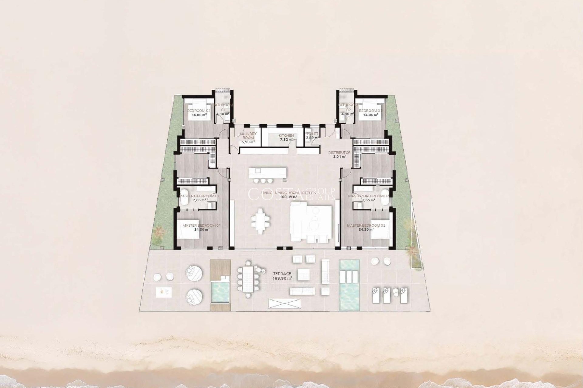 New Build - Apartments -
Estepona - Playa del Cristo