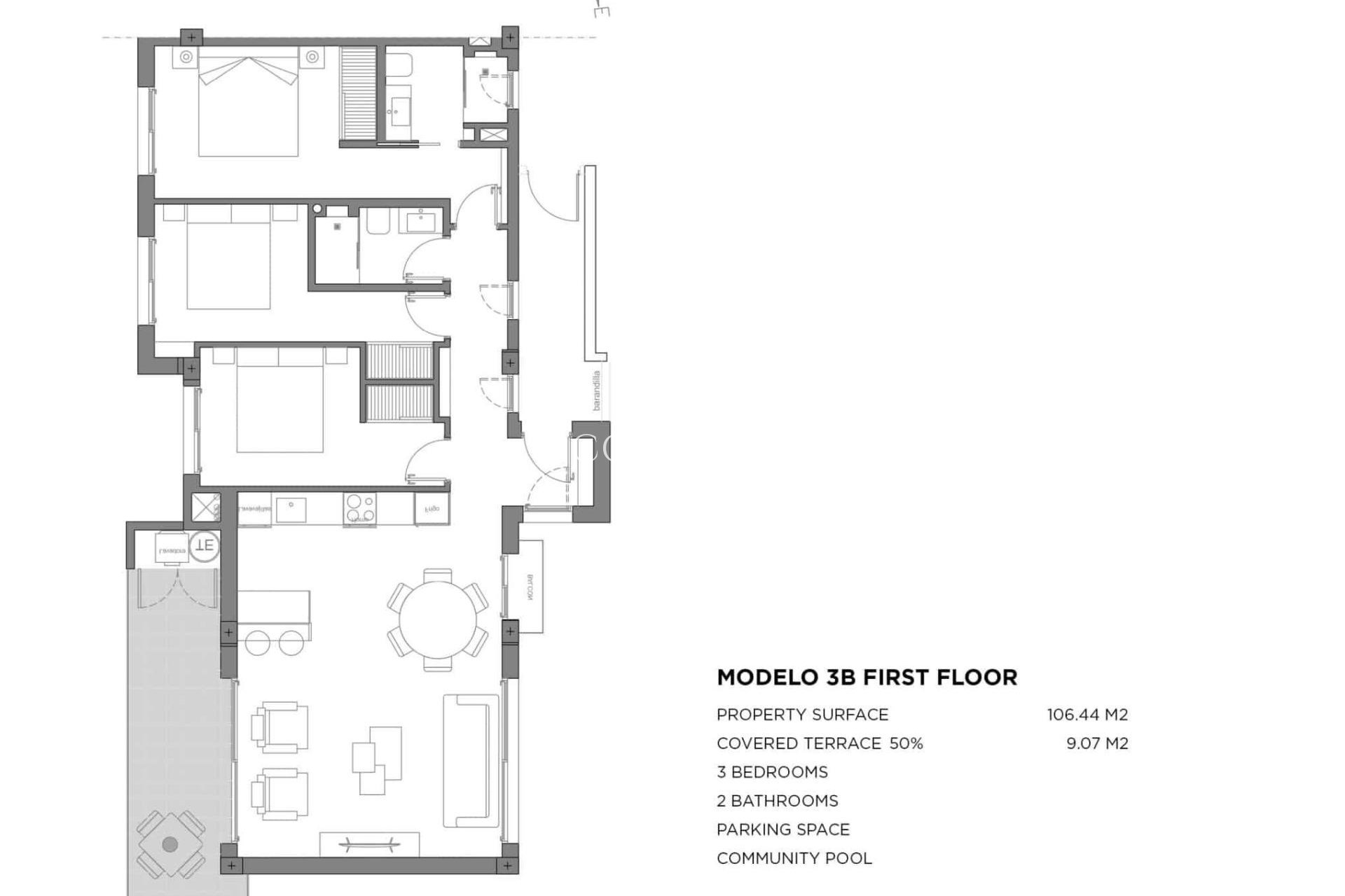 New Build - Apartments -
Los Alcazares - Parque Diana