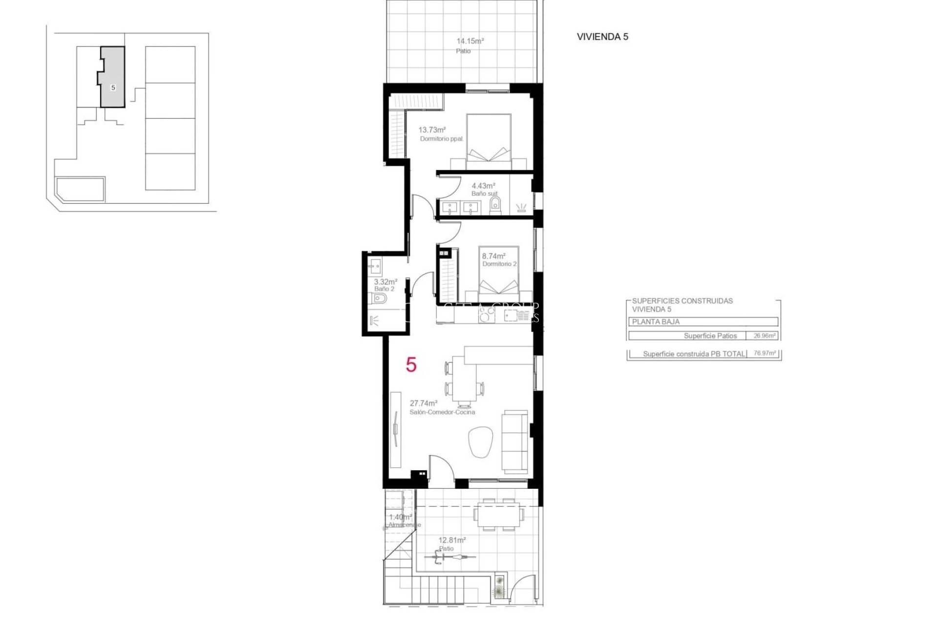 New Build - Ground Floor Bungalow -
Pilar de la Horadada - pueblo