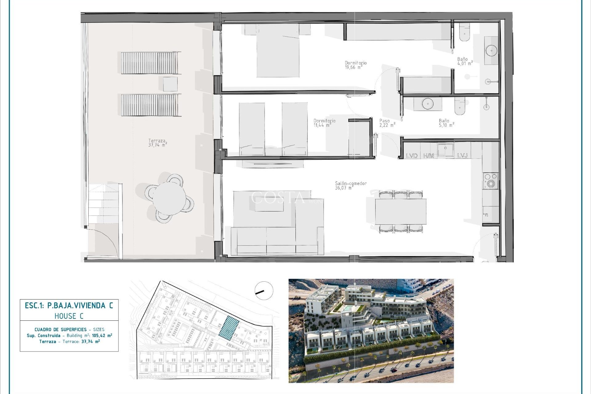 Nieuwbouw Woningen - Appartement -
Aguilas - El Hornillo