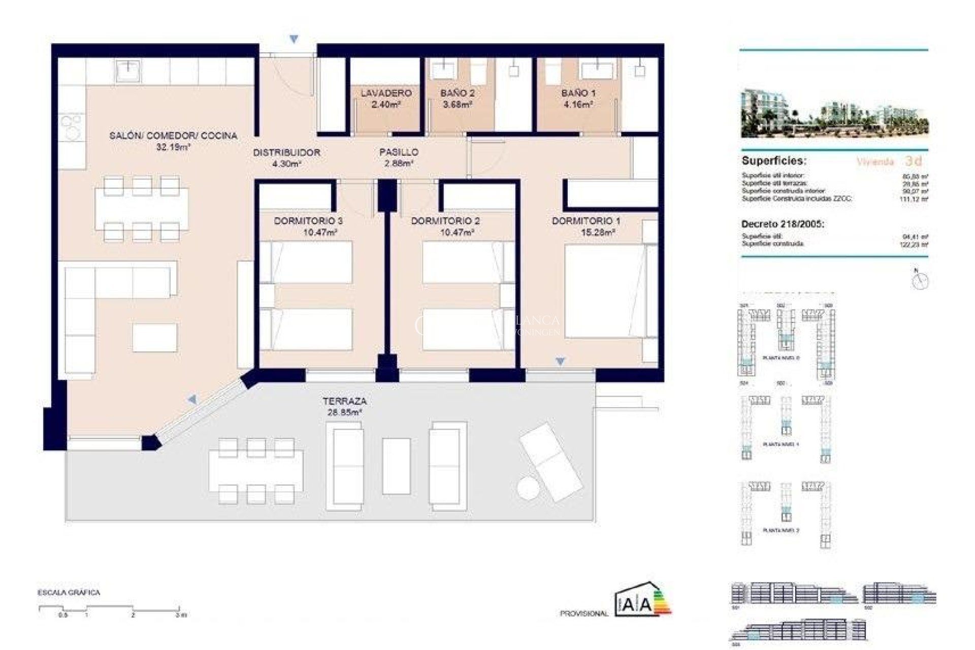 Nieuwbouw Woningen - Appartement -
Almerimar - 1ª Linea De Playa