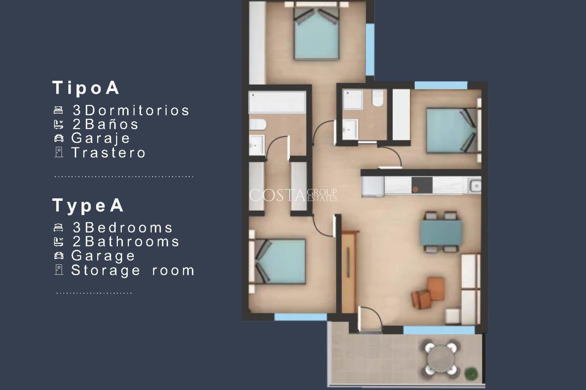 Nieuwbouw Woningen - Top Floor Bungalow -
San Pedro del Pinatar - Los Pinos