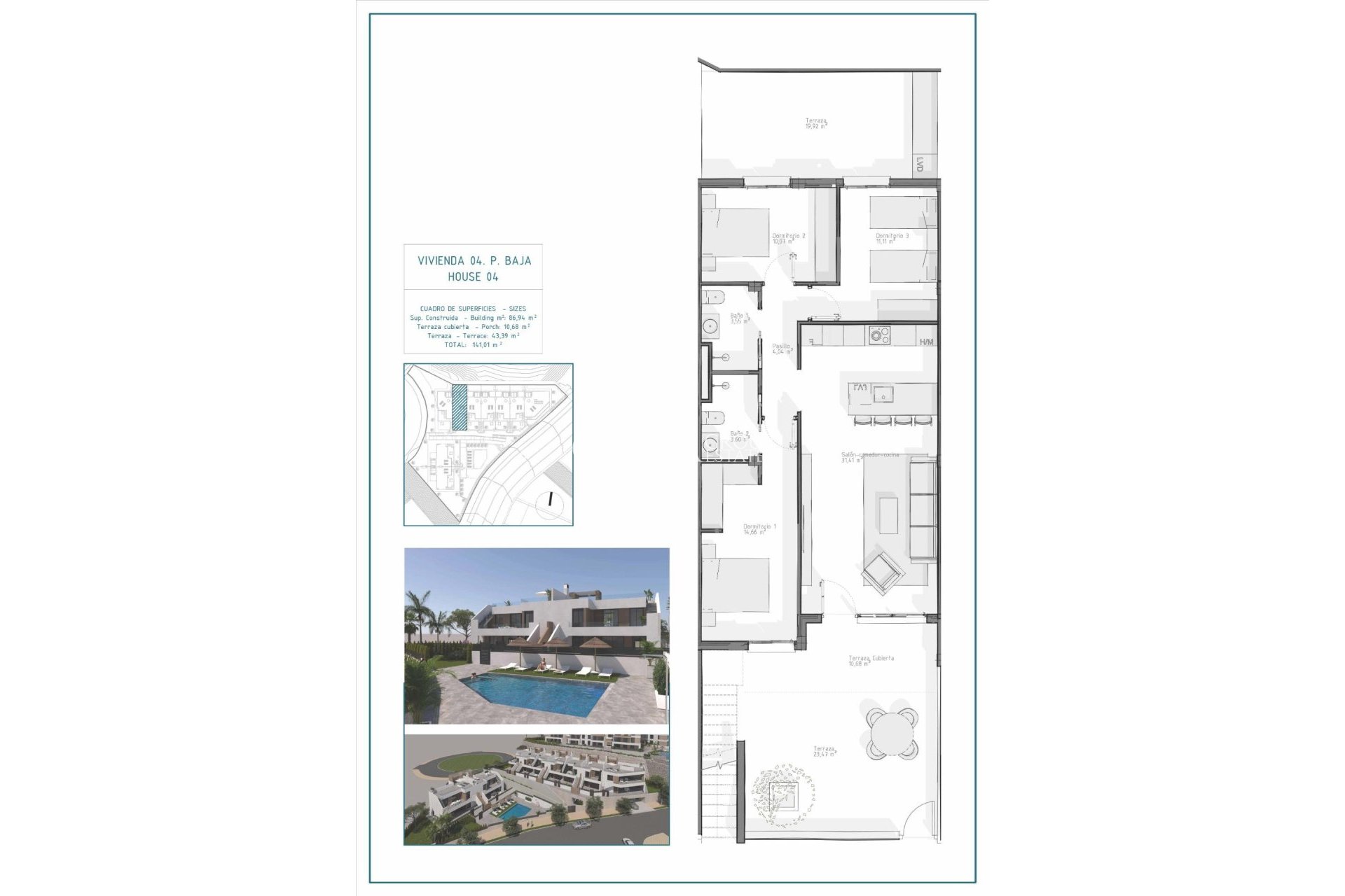 Nouvelle construction - Ground Floor Bungalow -
Vera - Pueblo Salinas