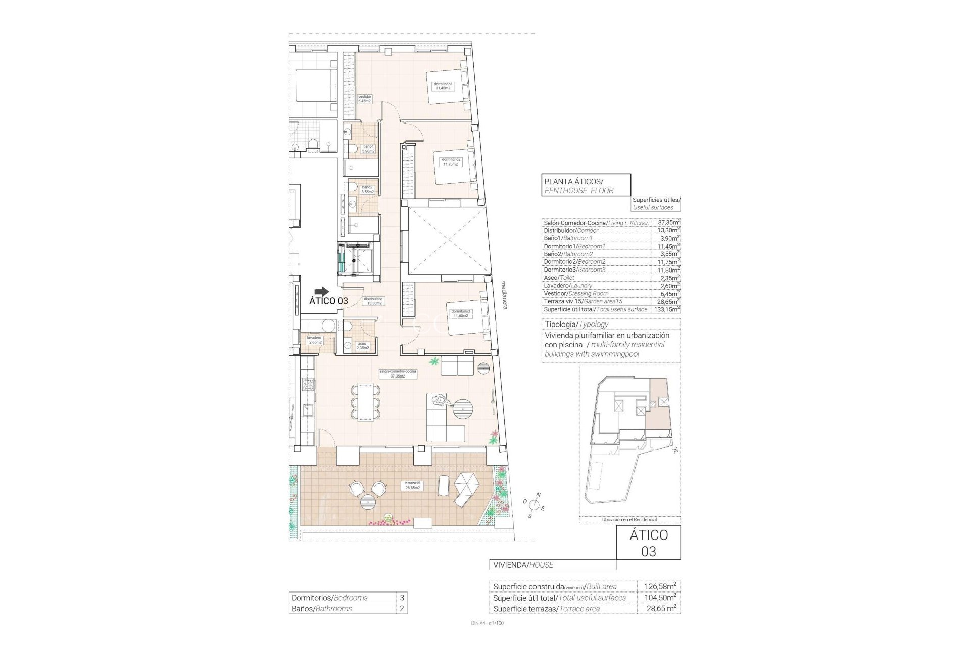 Nowy budynek - Apartament -
Hondón de las Nieves - Pueblo