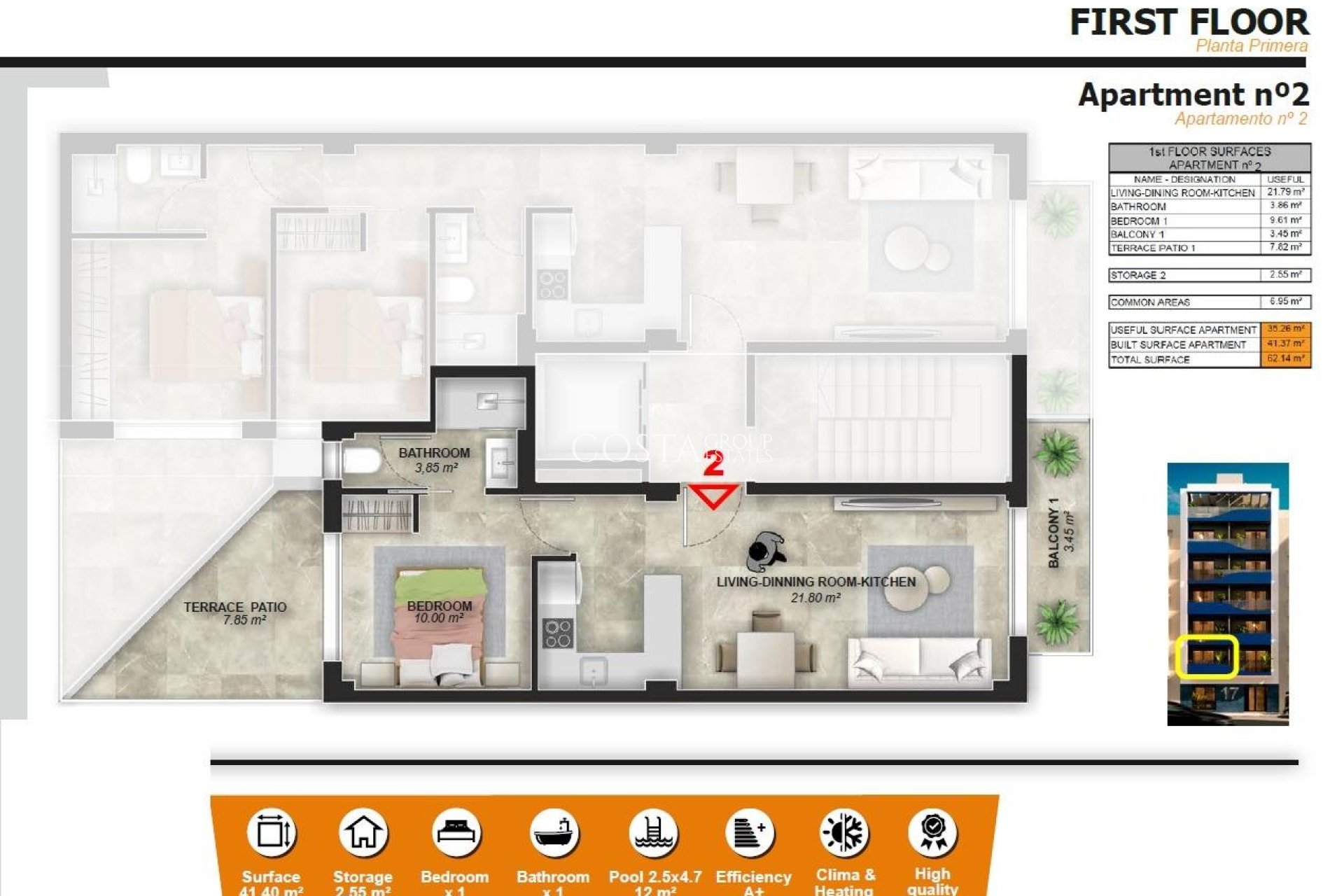 Nowy budynek - Apartament -
Torrevieja - Playa del Acequión