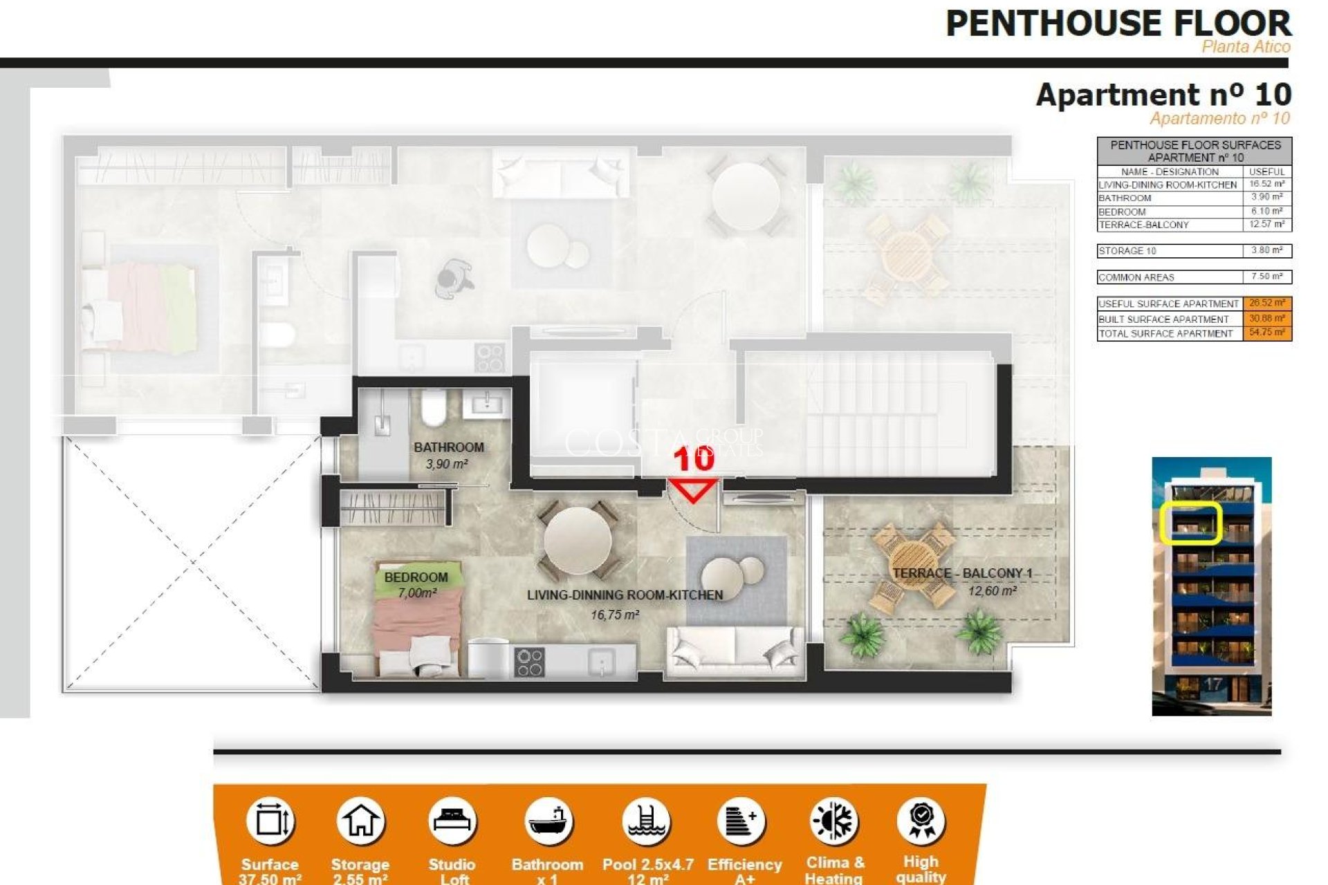 Nowy budynek - Apartament -
Torrevieja - Playa del Acequión