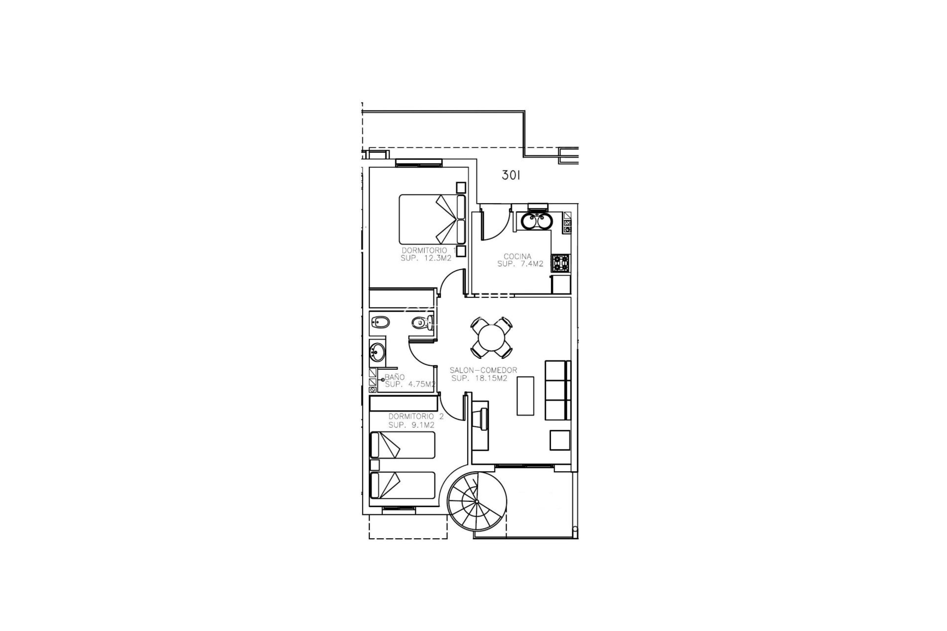 Nowy budynek - Apartments -
Aguilas - Collados