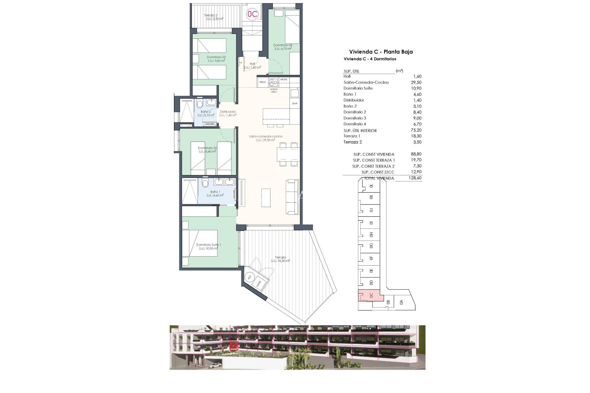 Nowy budynek - Ground floor apartment -
Benijofar