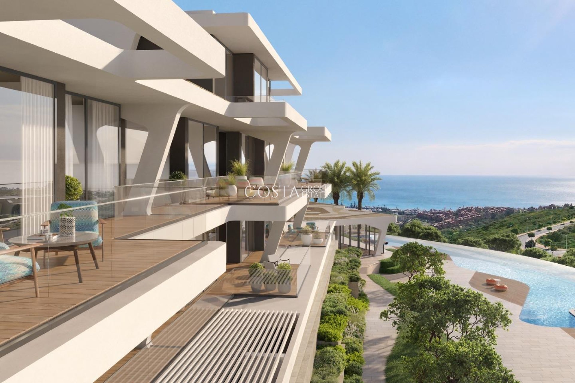 Nowy budynek - Ground floor apartment -
Casares - Finca Cortesín
