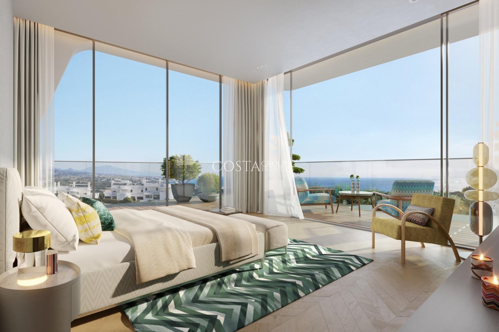 Nowy budynek - Ground floor apartment -
Casares - Finca Cortesín