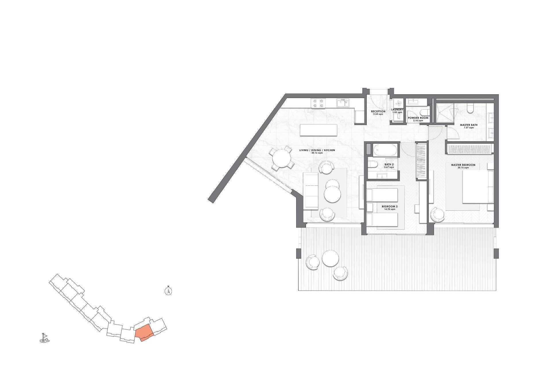 Nowy budynek - Ground floor apartment -
Casares - Finca Cortesín