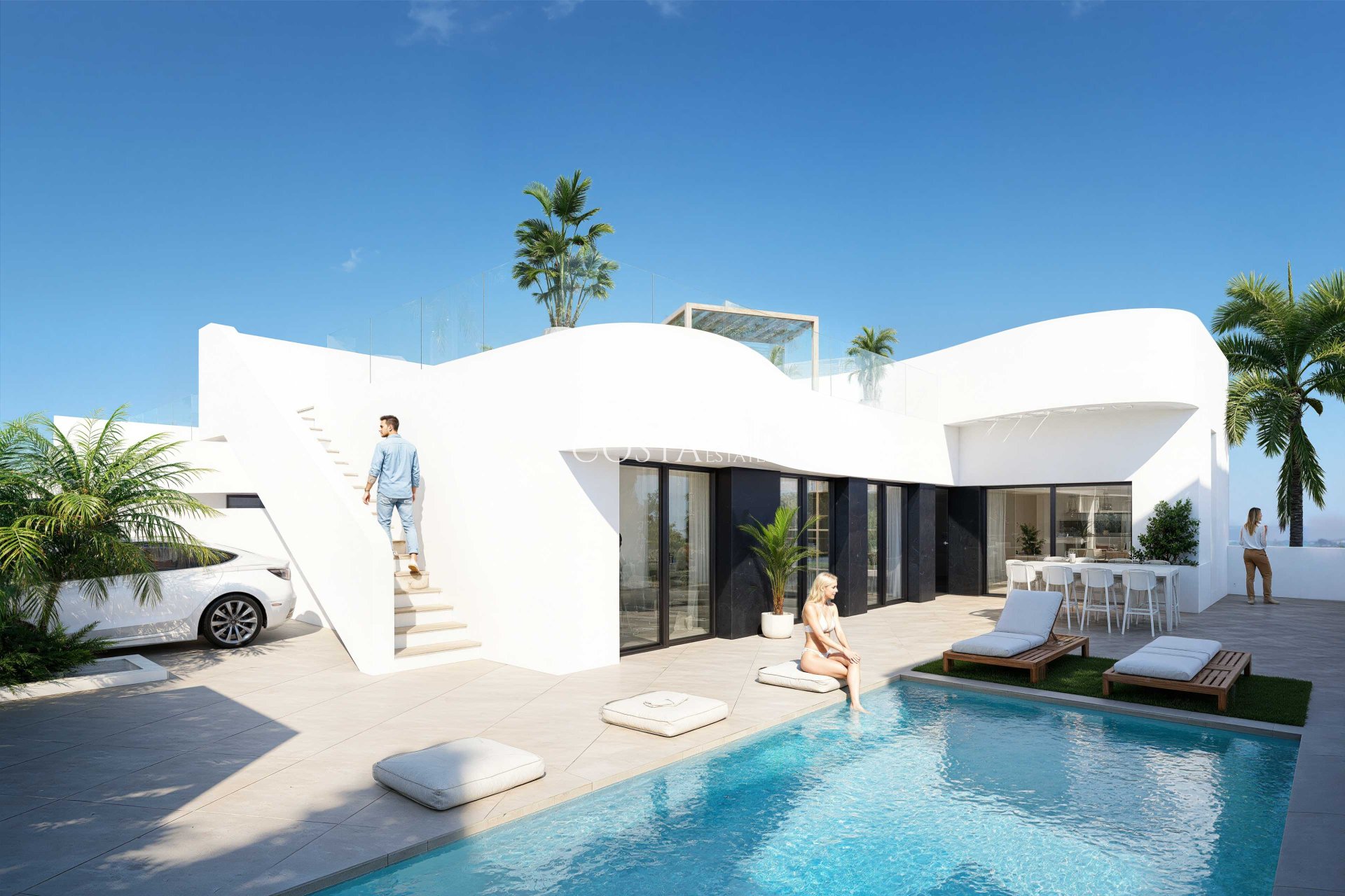 Nowy budynek - Willa -
Algorfa