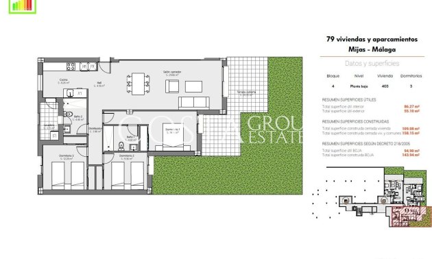 New Build - Ground floor apartment -
Mijas - Lagar Martell