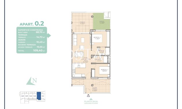 New Build - Ground floor apartment -
Los Alcazares - Serena Golf