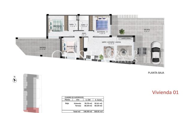New Build - Ground Floor Bungalow -
Pilar de la Horadada - pueblo