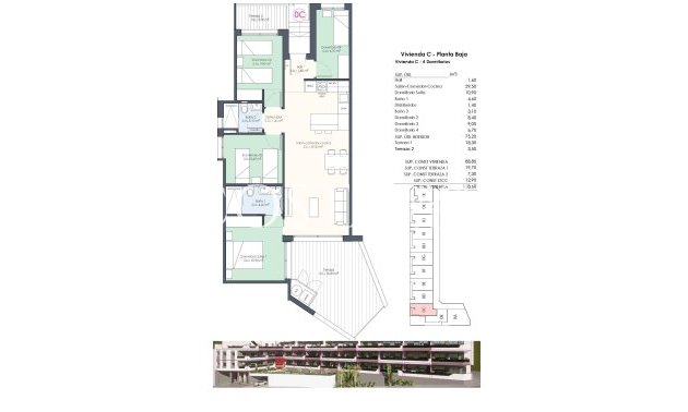 Nowy budynek - Ground floor apartment -
Benijofar