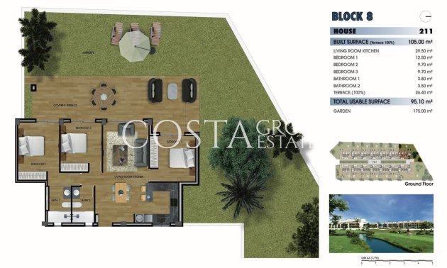 New Build - Ground floor apartment -
Los Alcazares - La Serena Golf