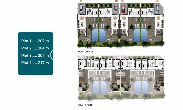 Nowy budynek - Semidetached -
Almoradí - Las Heredades