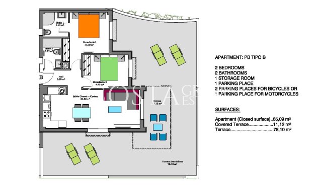 New Build - Ground floor apartment -
Orihuela Costa - Las Filipinas