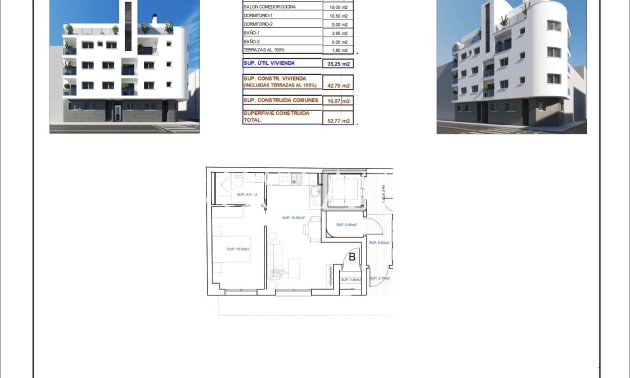 Nieuwbouw Woningen - Ground floor apartment -
Torrevieja - Centro