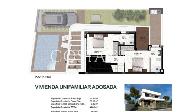 New Build - Semidetached -
Los Montesinos - La Herrada