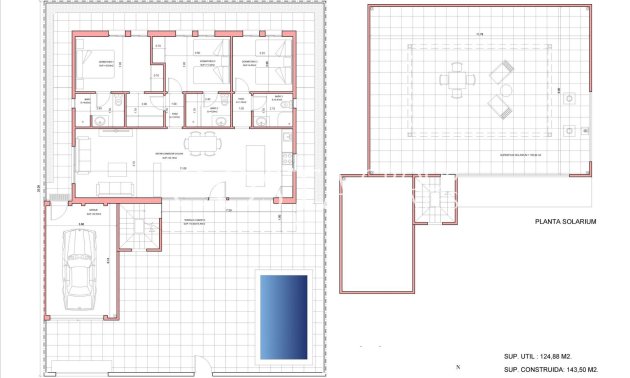 Nowy budynek - Willa -
Fuente Álamo - La Pinilla