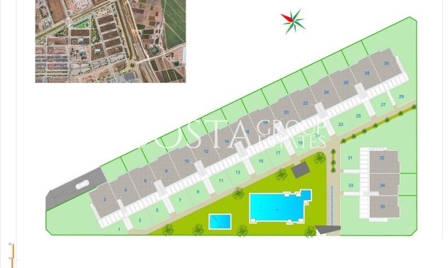 Nowy budynek - Willa -
Pilar de la Horadada - pueblo